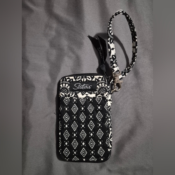 Vera Bradley Black and White Wristlet - Picture 2 of 3